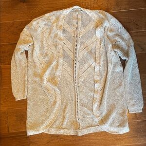 BKE Women's Gray Open-Front Cardigan